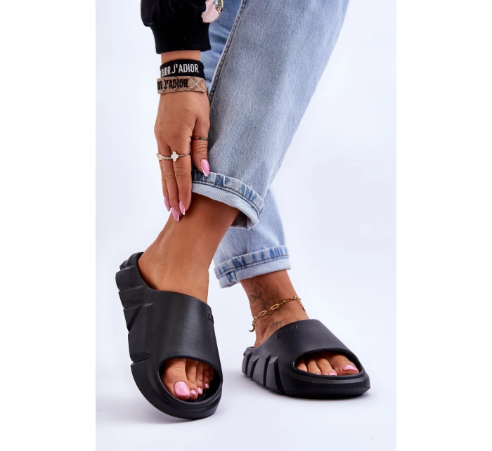 Dámské lehké pěnové pantofle Big Star LL274594 Černé