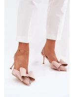 Lodičky S  A Mašlí Béžové model 21687230 - Boto