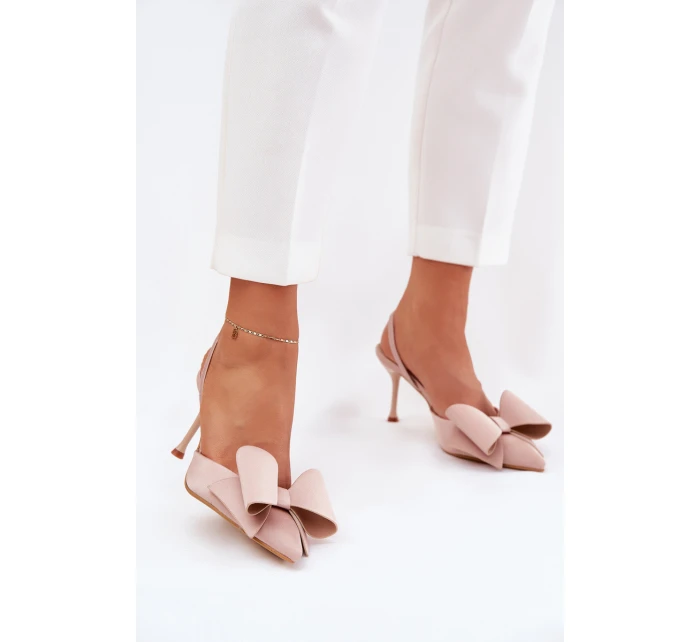 Lodičky S  A Mašlí Béžové model 21687230 - Boto