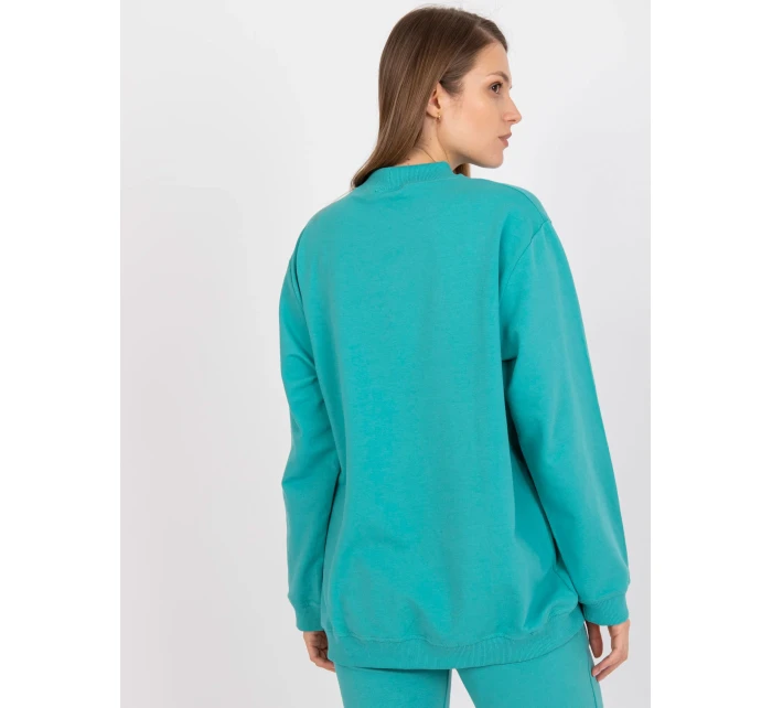Mikina AP BL A R001 tyrkysová