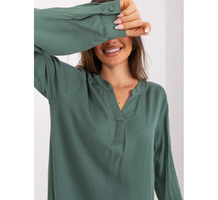 Halenka D73792M11081A khaki barva