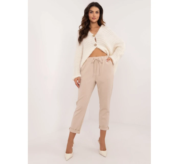 Kalhoty DHJ SP model 20567228 béžové - FPrice