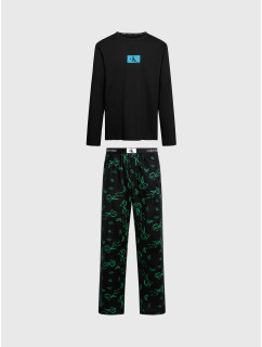Pánské pyžamo 000NM2526E I2R černé s potiskem - Calvin Klein