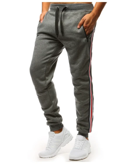 Pánské antracitové tepláky Dstreet UX3623 Pánské antracitové tepláky Dstreet UX3623