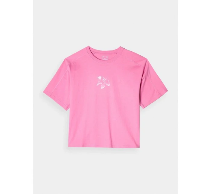 Dámské tričko oversize s potiskem model 21432950 - 4F Dámské tričko oversize s potiskem model 21432950 - 4F