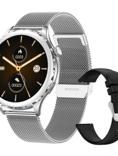 Dámské chytré hodinky  Silver + Black Strap model 21804965 - RUBICON