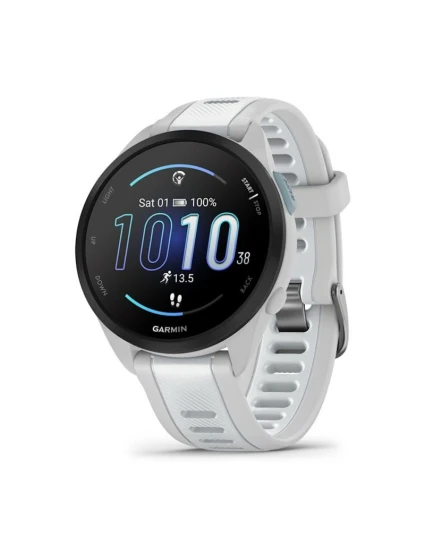 Sportovní hodinky Garmin Forerunner 165 Music AMOLED 43mm Mist Grey Whitestone