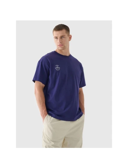 Oversize hladké unisex tričko 4F 4FRAW24TTSHU2672-31S