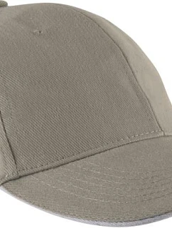 K-up KP 011 6 Panelová sandwich kšiltovka "Orlando" 20.0011 beige/white