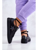 Kožené tenisky Star Big Star model 21580383 Black - Big Star Shoes Kožené tenisky Star Big Star model 21580383 Black - Big Star Shoes