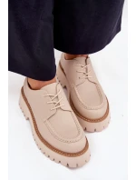 Dámské Mokasíny S Šněrováním Big Star model 21705302 Béžové - Big Star Shoes