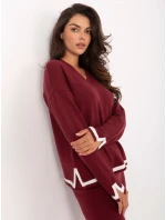 Komplet IT KMPL model 21302561 bordowy - FPrice