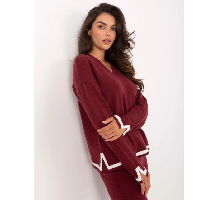 Komplet IT KMPL model 21302561 bordowy - FPrice