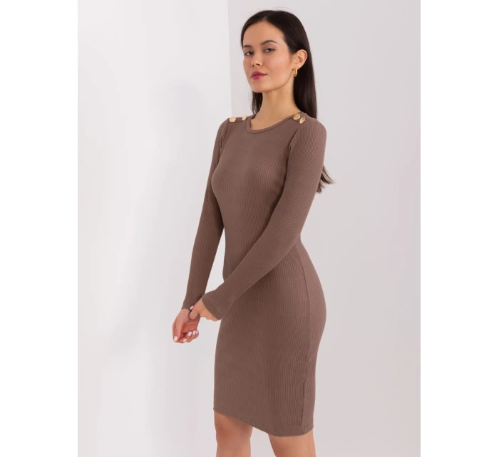 RV SK 9219 šaty.13P hnědá