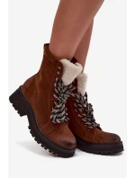 Dámské trapery z eko kůže – camel Bellora Dámské trapery z eko kůže – camel Bellora