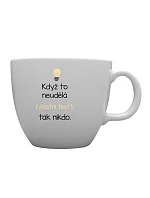 Personalizovaný MEGA XXL keramický hrnek 1 000 ml - když to nezvládne … tak nikdo Personalizovaný MEGA XXL keramický hrnek 1 000 ml - když to nezvládne … tak nikdo