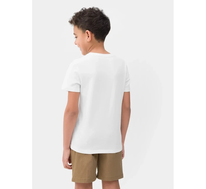 Chlapecké tričko 4FJSS23TTSHM294 bílé - 4F Chlapecké tričko 4FJSS23TTSHM294 bílé - 4F