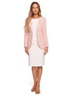 Dámské sako M665 pudrově růžové - Moe