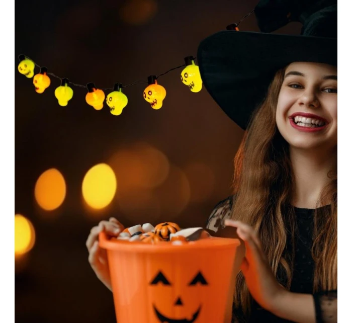 HALLOWEENSKÁ GIRLANDA LEBKY 10LED HALLOWEENSKÁ GIRLANDA LEBKY 10LED