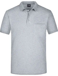 Daiber JN 922 Piqué polo s náprsní kapsou 02.0922 grey heather