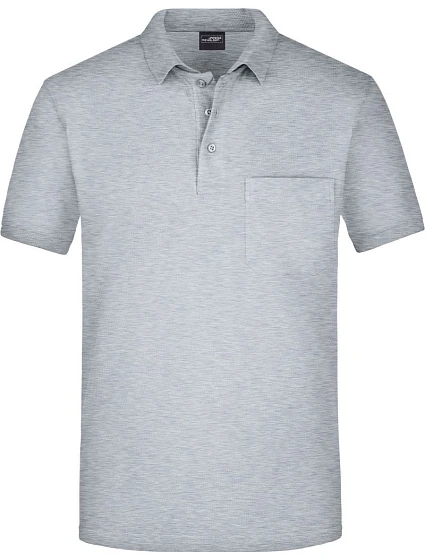 Daiber JN 922 Piqué polo s náprsní kapsou 02.0922 grey heather Daiber JN 922 Piqué polo s náprsní kapsou 02.0922 grey heather