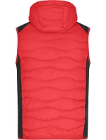 JN Pánská strečová fleecová vesta 02. red/black model 22414931 - Daiber