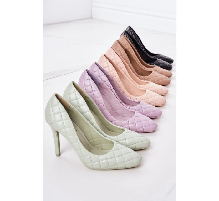 Elegantní Lodičky Na Jehlovém Podpatku Zelené model 21547425 - Boto