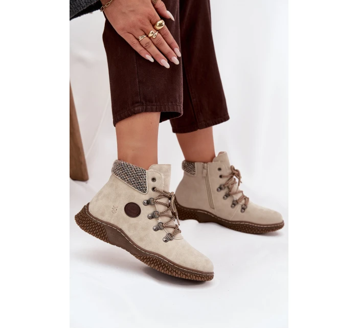 Zateplené boty Dámské Světle béžové model 21714507 - Boto