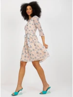 Šaty LK SK model 18453838 béžová - FPrice Šaty LK SK model 18453838 béžová - FPrice