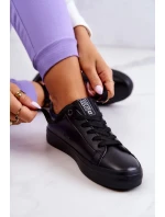 Dámské kožené tenisky Big Star - černé Dámské kožené tenisky Big Star - černé