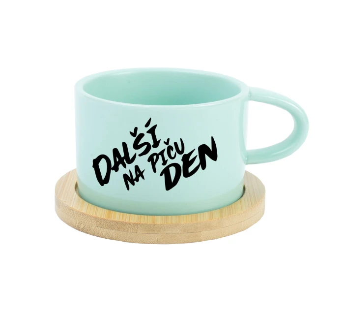 DALŠÍ NA PIČU DEN - mint hrníček makronka 200 ml
