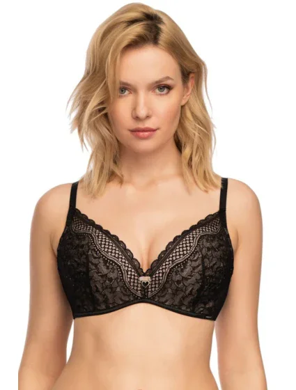 BIUSTONOSZ model 20523372 CZARNY - MEFEMI BY NIPPLEX