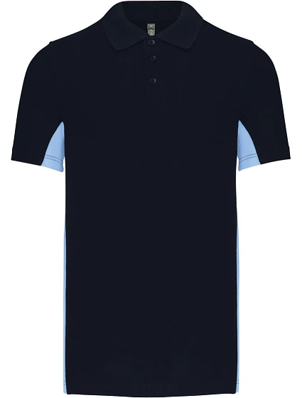 Kariban K 232 2-barevné piqué polo "Flag" 20.K232 navy/sky Kariban K 232 2-barevné piqué polo "Flag" 20.K232 navy/sky