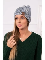 Fleecová čepice Zoja K306 šedá+modrá