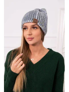 Fleecová čepice Zoja K306 šedá+modrá