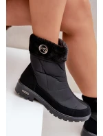 Dámské Módní zateplené sněhule Progress model 21602424 Černé - Boto Dámské Módní zateplené sněhule Progress model 21602424 Černé - Boto