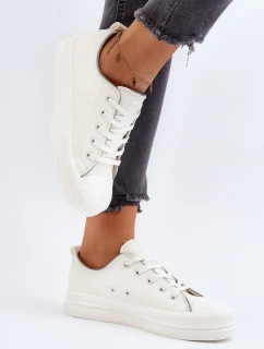 Dámské eko kožené tenisky Big Star Bílé