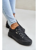 Dámské Tenisky Na Platformě Zateplené Big Star Černé