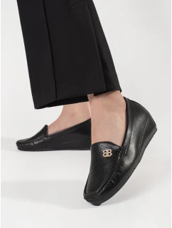 Jedinečné  polobotky černé dámské ukryta koturna