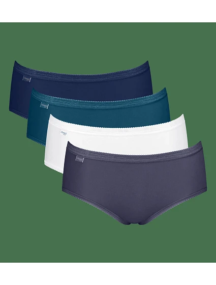 sloggi Basic+ Midi C4P - White / Blue - SLOGGI White / Blue - SLOGGI sloggi Basic+ Midi C4P - White / Blue - SLOGGI White / Blue - SLOGGI