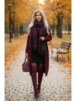 model 21483407 Pohodlné netopýří šaty s dlouhým rukávem černé - numoco