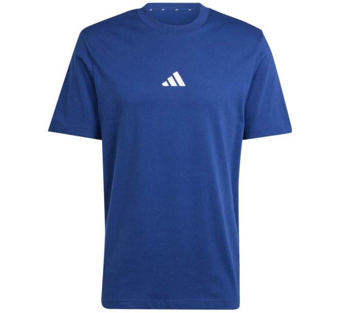 Pánské tričko adidas Essentials Small Logo Single Jersey modré JF1093 pánské Pánské tričko adidas Essentials Small Logo Single Jersey modré JF1093 pánské