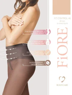 Fit Control 40 den model 18031370 kolor:light natural - Fiore