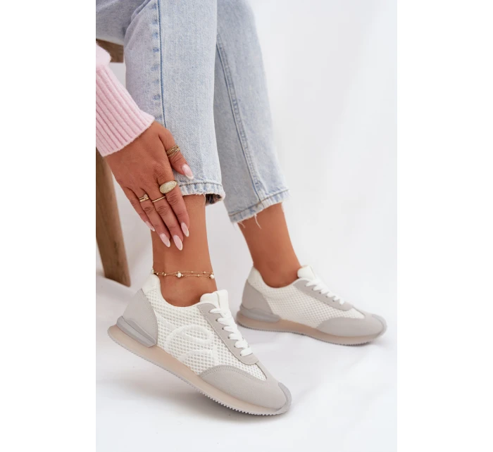 Sneakersy Dámské sportovní Bílá-Šedá Tarlisse Sneakersy Dámské sportovní Bílá-Šedá Tarlisse