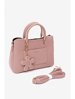 kabelka z imitace semiše s přívěskem model 22220967 - Flora&Co kabelka z imitace semiše s přívěskem model 22220967 - Flora&Co