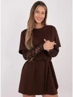 Šaty MI SK 4303.62 hnědé Šaty MI SK 4303.62 hnědé