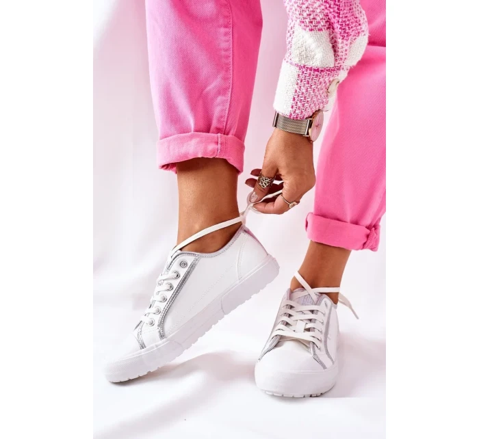 Women's Leather Sneakers BIG STAR II274055 White Women's Leather Sneakers BIG STAR II274055 White