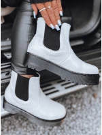 Dámské kozačky STEPBACK s vysokou podrážkou bílé FashionStreet ZY0495 Dámské kozačky STEPBACK s vysokou podrážkou bílé FashionStreet ZY0495