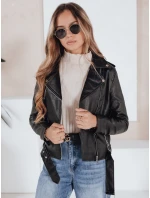 Dámská kožená bunda ramones černá FashionStreet TY5200