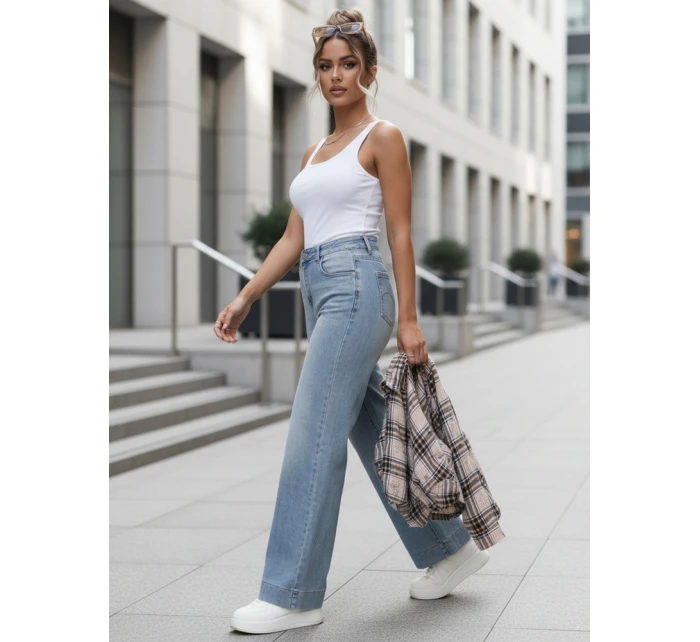 Jeansy damskie z  niebieskie model 22032219 - FashionStreet